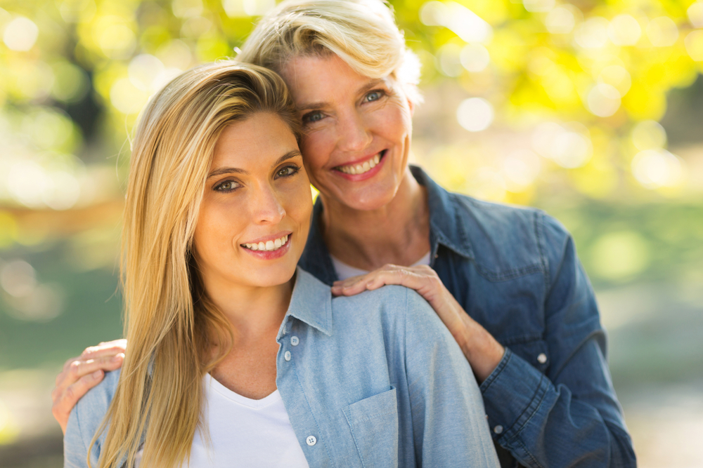 Mother and daughter both look beautiful with advanced aesthetic treatment routines.